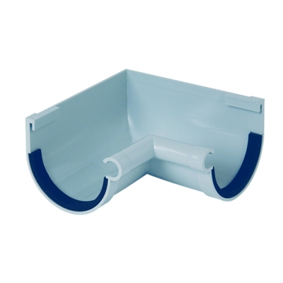 ANGLE INTERIEUR PVC POUR GOUTTIERE 16MM GRISE A JOINT