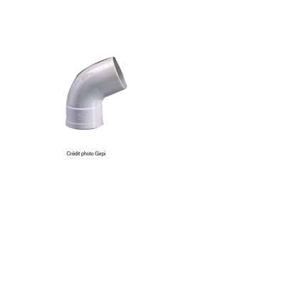 COUDE PLUVIAL Ø100MM 67° M/F PVC GRIS