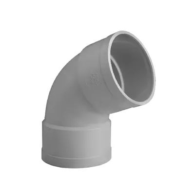 COUDE PLUVIAL Ø80MM 67° F/F PVC GRIS