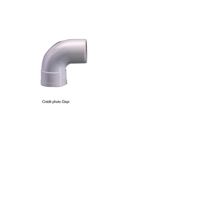 COUDE PLUVIAL Ø100MM 87° M/F PVC GRIS