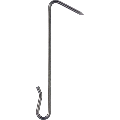CROCHET ARDOISE INOX 17% FIL DE 3MM DROIT À POINTE
