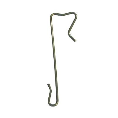 CROCHET ARDOISE INOX 17% FIL DE 3MM DROIT À AGRAFE