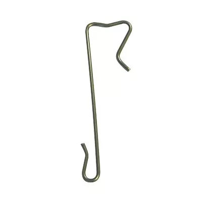 CROCHET ARDOISE INOX 17% FIL DE 3MM DROIT À AGRAFE