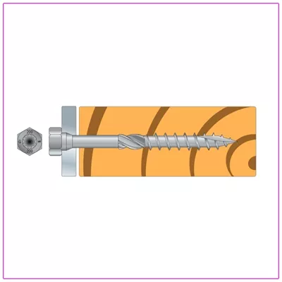 VIS TH / ASSEMBLAGE DE CONNECTEURS SUR ÉLEMENT BOIS