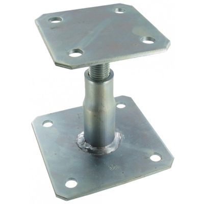 PIED DE POTEAU RÉGLABLE À PLATINE TOURNANTE