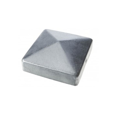 CABOCHON POINTE DIAMANT GALVA 70X70 POUR POTEAU BOIS