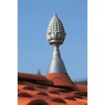 POMME DE PIN ZINC 106 HT 50CMS SANS TIGE