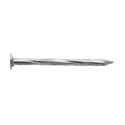 POINTE TORSADÉE TÊTE PLATE ACIER BRUT X 5KG
