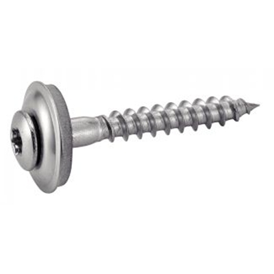 100 VBA INOX T20 4.5X100MM PARAPLUIE + RONDELLE EPDM GRIS ANTHRA 7016