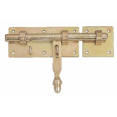 VERROU D'ÉCURIE OU DE BARRIÉRE À PORTE-CADENAS AVEC GÂCHE