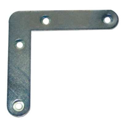 ÉQUERRE DE CADRE À PLAT ZINGUÉE BOUT ROND