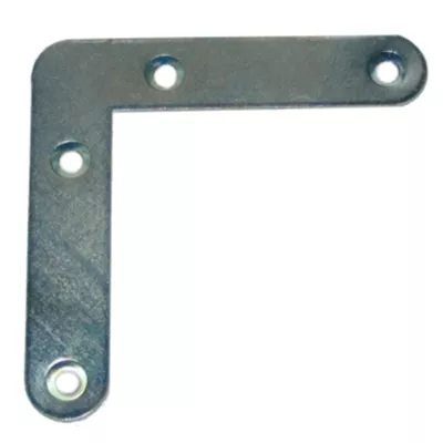 ÉQUERRE DE CADRE À PLAT ZINGUÉE BOUT ROND