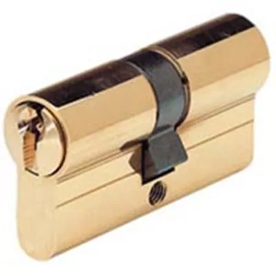 CYLINDRE POUR SERRURE PROFIL EUROPÉEN DOUBLE ENTRÉE LAITON