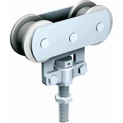 MONTURE À ROULETTES ACIER