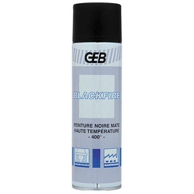 BLACKFIRE AEROSOL 650 / 500 ML COULEUR NOIR