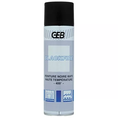 BLACKFIRE AEROSOL 650 / 500 ML COULEUR NOIR