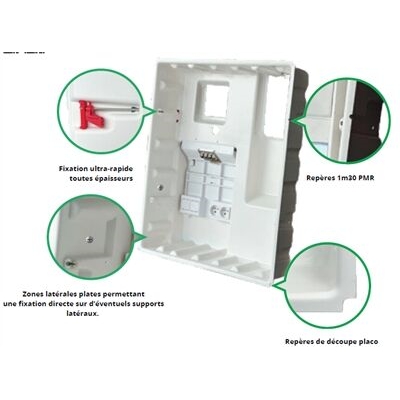 BAC ENCASTREMENT THERMOFORME 2 TRAVEES 4 RANGEES PAR 10