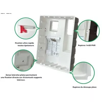 BAC ENCASTREMENT THERMOFORME 2 TRAVEES 4 RANGEES PAR 10