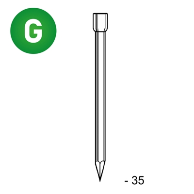 POINTE TETE HOMME GALVA  35X1,8 PAQUET 2.5KG