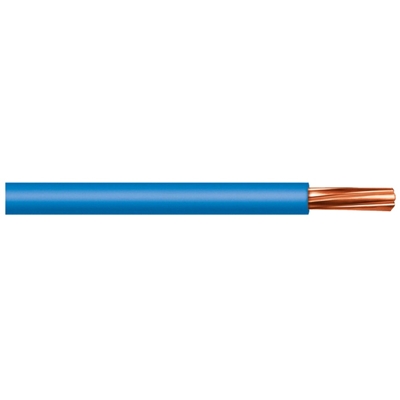 FIL RIGIDE SANS HALOGENE H07Z1-R Ø 6 BLEU