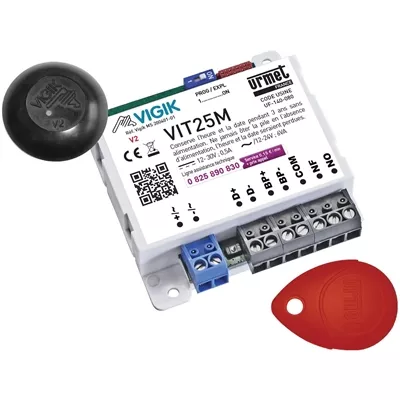 MICRO CENTRALE 1P VIGIK+T25M+CLE MAITRE