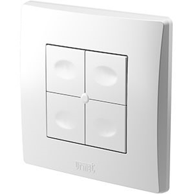 TELECOMMANDE MURALE 4 TOUCHES ZIGBEE