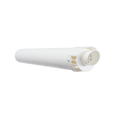 KIT VENTOUSE HORIZONTALE Ø 60/100 - NEZ BLANC