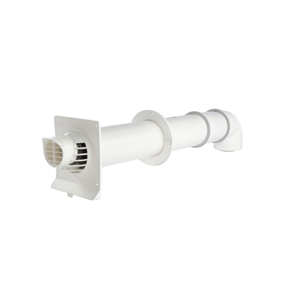 VENTOUSE HORIZONTALE CONDENS (COUDE+TERMINAL)