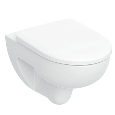 PACK  WC SUSPENDU RENOVA RIMFREE BLANC AVEC ABATTANT FREIN DE CHUTE ET DECLIPSAB