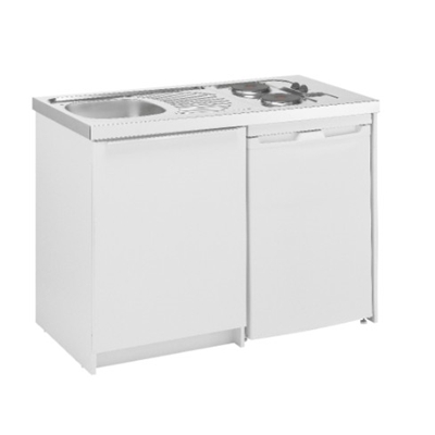 MEUBLE BLANC 60CM 1 PORTE POUR CUISINETTE AVEC FILEUR AMOVIBLE