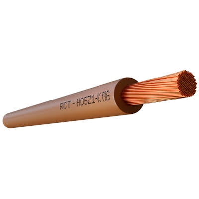 FIL SOUPLE SANS HALOGENE H07Z1-K Ø 1.5 MARRON