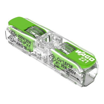 GREEN BTE DE 60 BORNES DE CONNECTEUR DE PASSAGE 2X4MM2