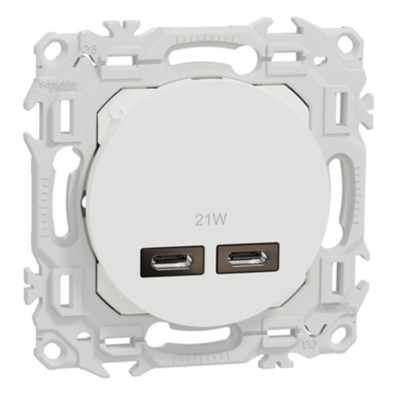 ODACE 2 - DOUBLE CHARGEUR USB-C BLC - S920401