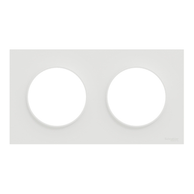 ODACE 2 - PLAQUE 09 2 POSTES BLANC