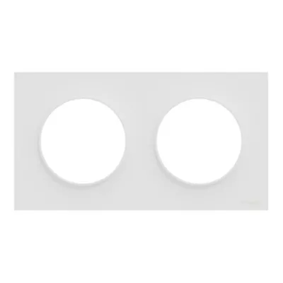 ODACE 2 - PLAQUE 09 2 POSTES BLANC