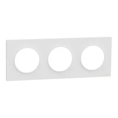 ODACE 2 - PLAQUE 09 3 POSTES BLANC