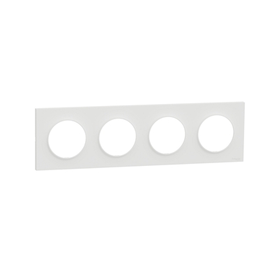 ODACE 2 - PLAQUE 09 4 POSTES BLANC