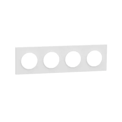 ODACE 2 - PLAQUE 09 4 POSTES BLANC