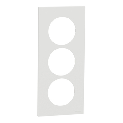 ODACE 2 - PLAQUE 3P ENTRAXE 57 BLANC