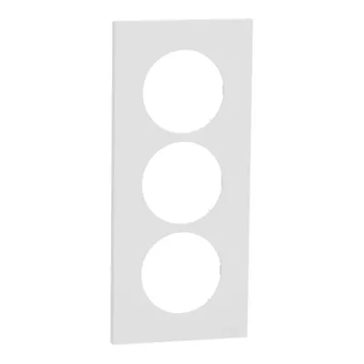 ODACE 2 - PLAQUE 3P ENTRAXE 57 BLANC