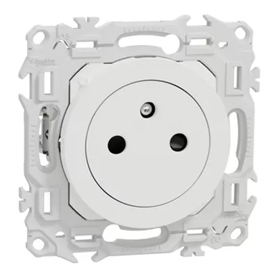 ODACE 2 - PRISE 2P+T AFFL. A GRIFFES BLANC