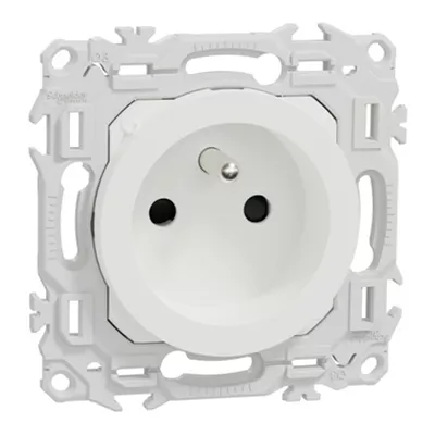 ODACE 2 - PRISE RENO 2P+T BLANC