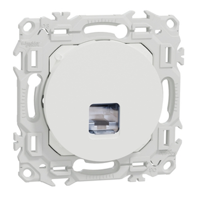 ODACE 2 - PRISE RJ45 CAT.6A STP (GRADE 3TV) BLANC