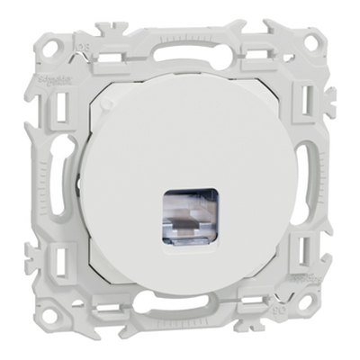 ODACE 2 - PRISE RJ45 CAT.6 STP (GRADE 2TV A GRADE 3TV) BLANC