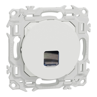 ODACE 2 - PRISE RJ45 CAT.6 UTP (GRADE 1 A 2) BLANC