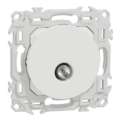 ODACE 2 - PRISE TV SIMPLE BLANC