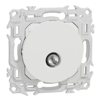 ODACE 2 - PRISE TV SIMPLE BLANC