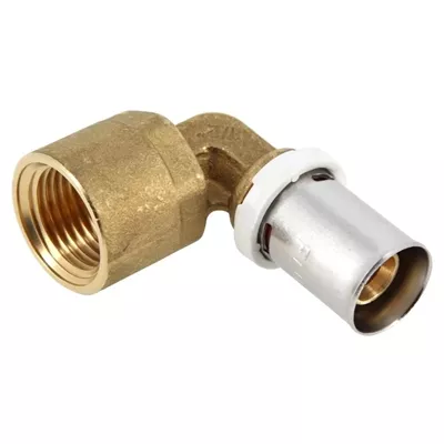 COUDE À SERTIR FEMELLE À VISSER À 90'