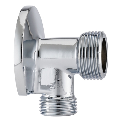 APPLIQUE SANITAIRE EQUERRE CHROME M1/2 X M3/4 SANS ECROU
