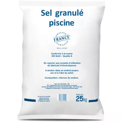 SEL PISCINE POUDRE 25KG SCP